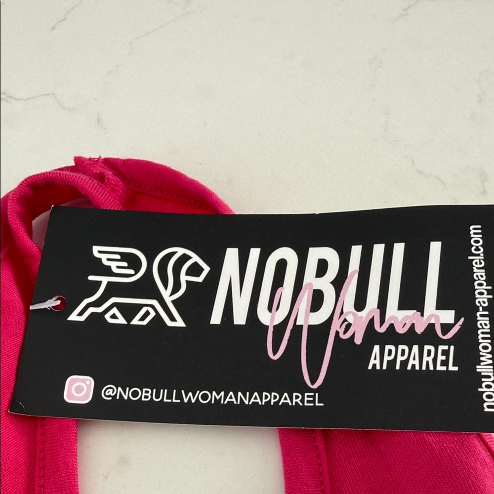 NOBULL Hot Pink Racerback Tank with Silver Lightning - Picture 3 of 3